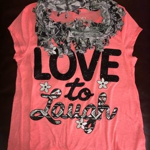 Love To Laugh Justice Tee & Scarf